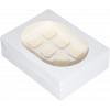 Коробка для 12 кексов MUF PRO, с окном, белая, ForGenika