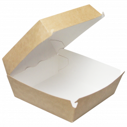 Коробка для бургеров крафт BURGER L 12 х 12 х 6 см