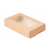 Коробка с окном универсальная TABOX PRO 1000 20 х 12 х 4 см, крафт