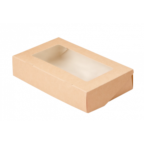 Коробка с окном универсальная TABOX PRO 1500 20 х 12 х 4 см, крафт