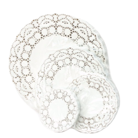 Ажурная салфетка, круглая D=16 см, 250 шт