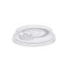 Крышка для стакана Bubble Cup D=90 мм, с питейником плоская, прозрачная