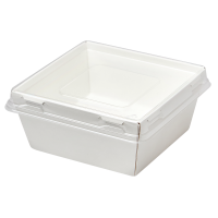 Коробка белая с плоской крышкой SMART PACK 300 85 х 85 х 50 мм (1/300)